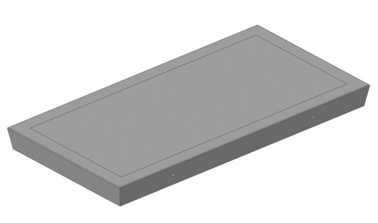 Precast Concrete Base 2m x 1m