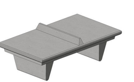 Precast Concrete - Tennis Table - Table Tennis - Outdoor Sports - Recreation - Park - Community - School - College - Social - Amenity