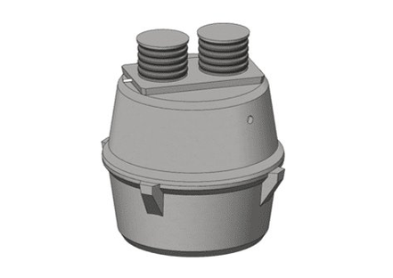 5500 litre three chamber precast tanks with twin wall plastic risers Murphy Precast Enniscorthy Co Wexford Ireland