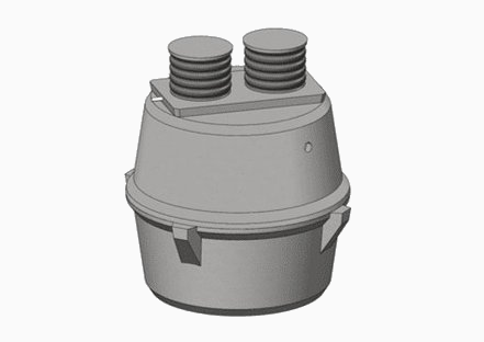 5500 litre precast concrete storage tank single chamber Murphy Precast Wexford Ireland