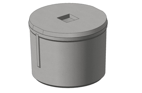 11000 litre precast concrete water storage tank solid lid Murphy Precast Wexford Ireland